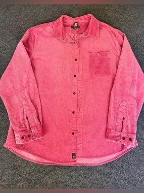 Houston White x Target Pink Corduroy Button-Down Shirt | XL